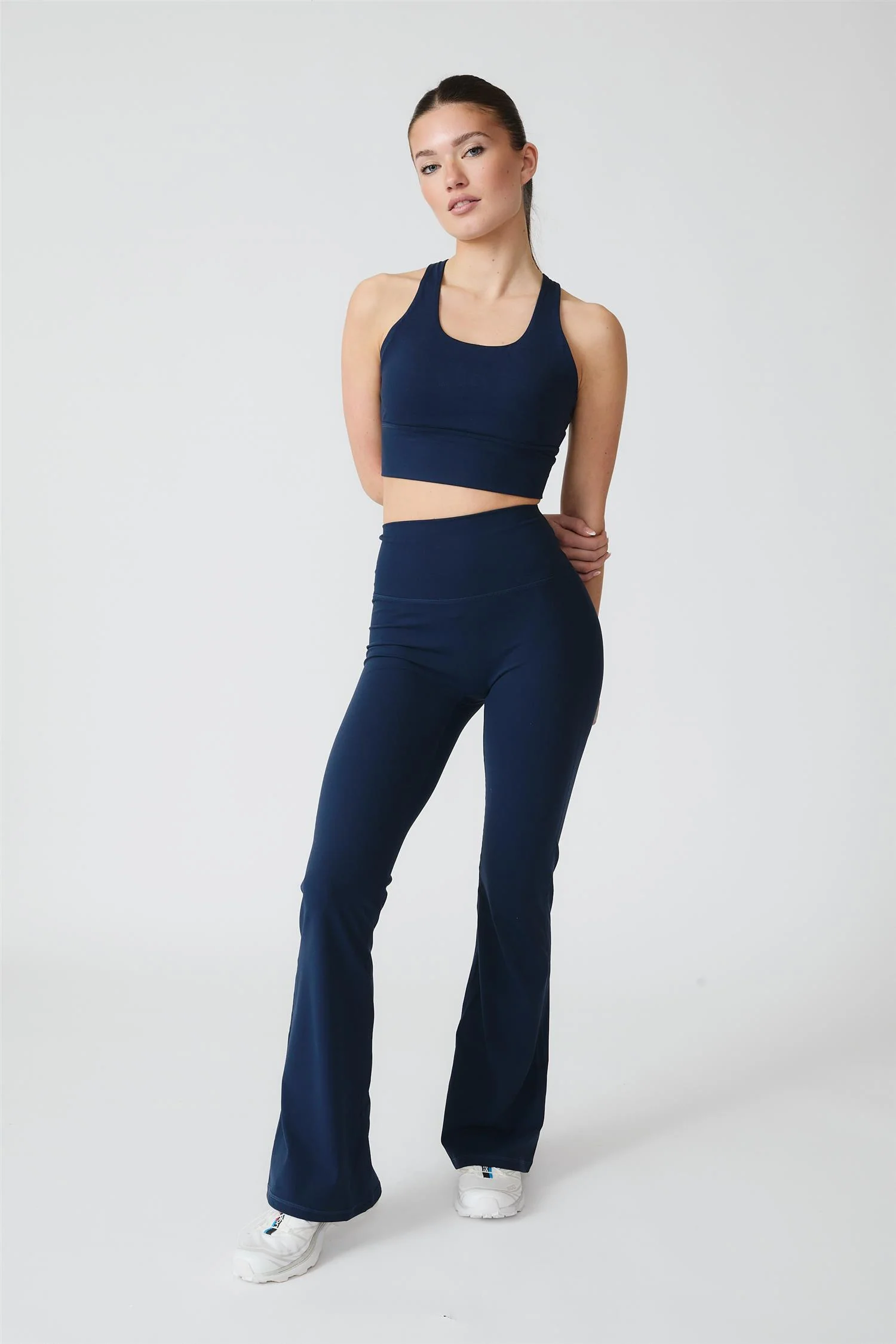 Flare Tights Navy Blue Long - Image 4