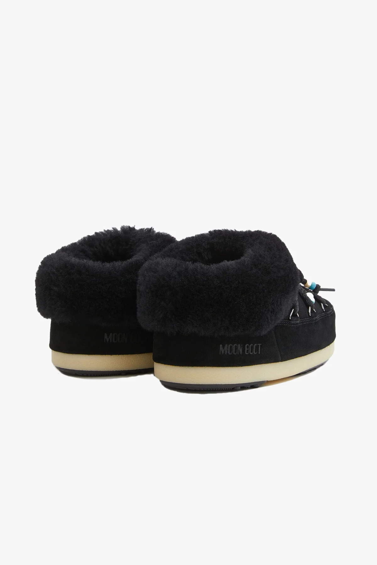 Suede Beads Black Mules - Image 2
