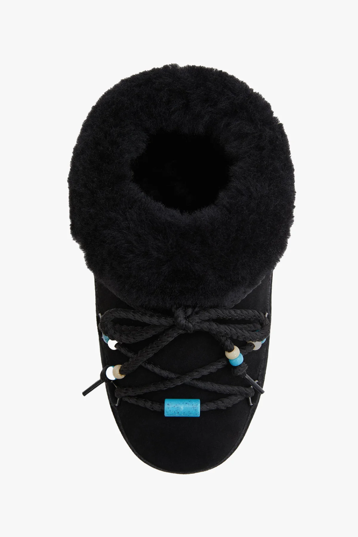 Suede Beads Black Mules - Image 3