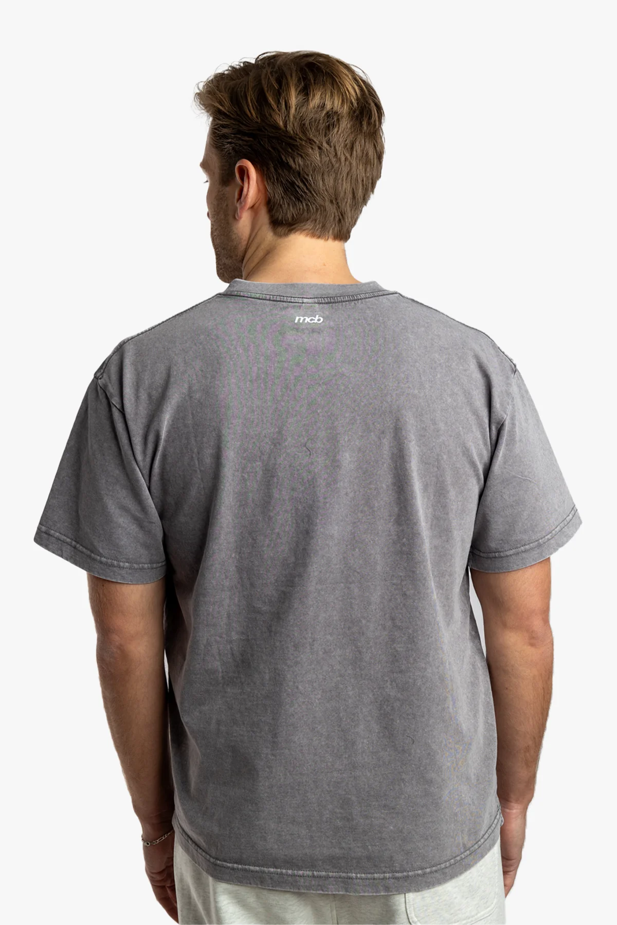 Men's Washed Grey T-Shirt - Image 2