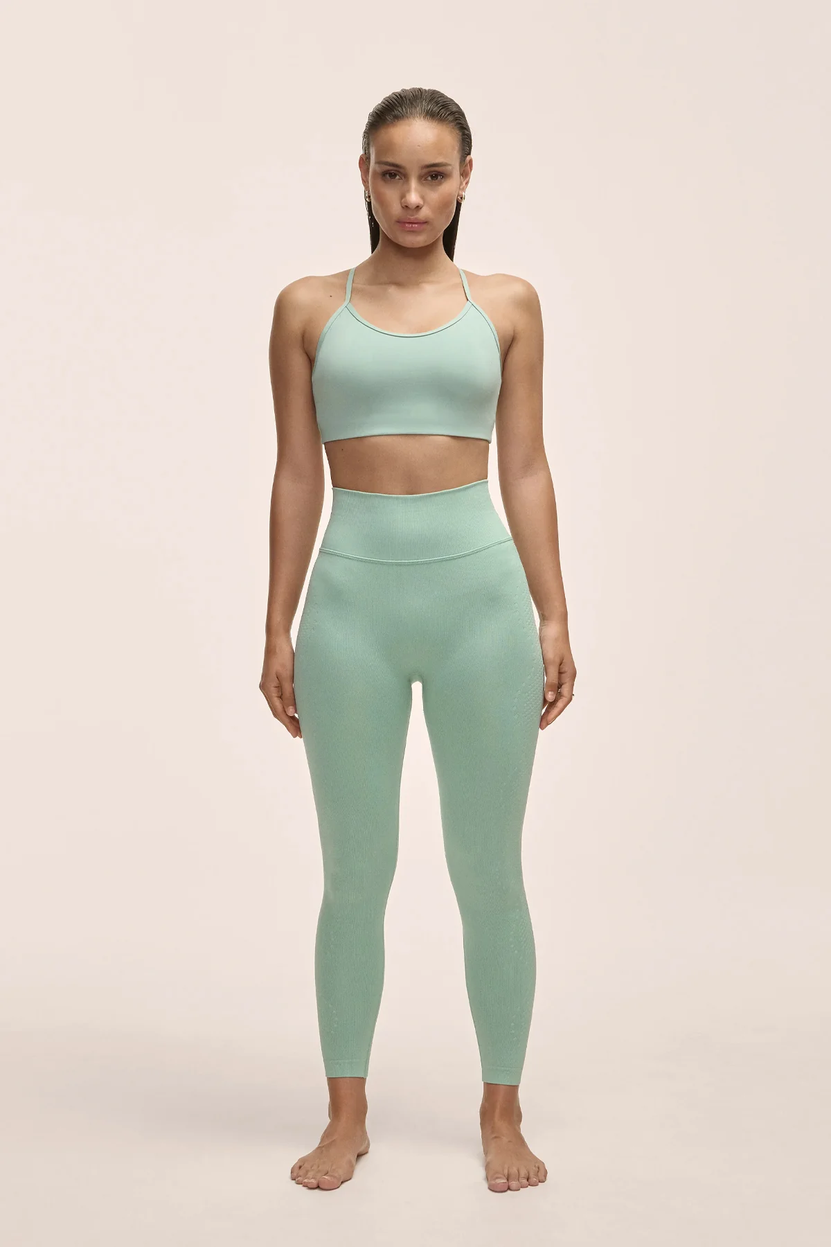 Scallop High Waist Seamless Tights - Image 3