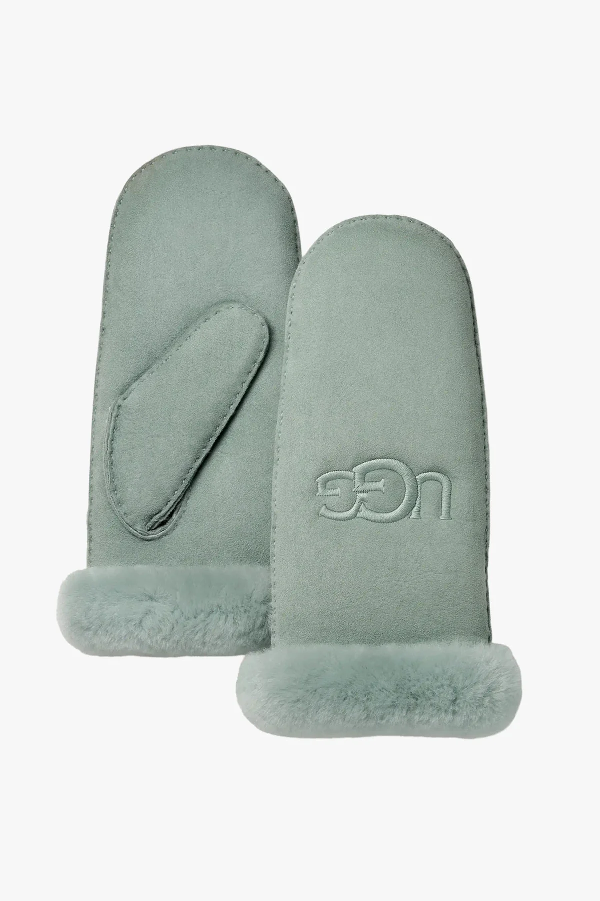 Sheepskin emroider mitten - Image 2