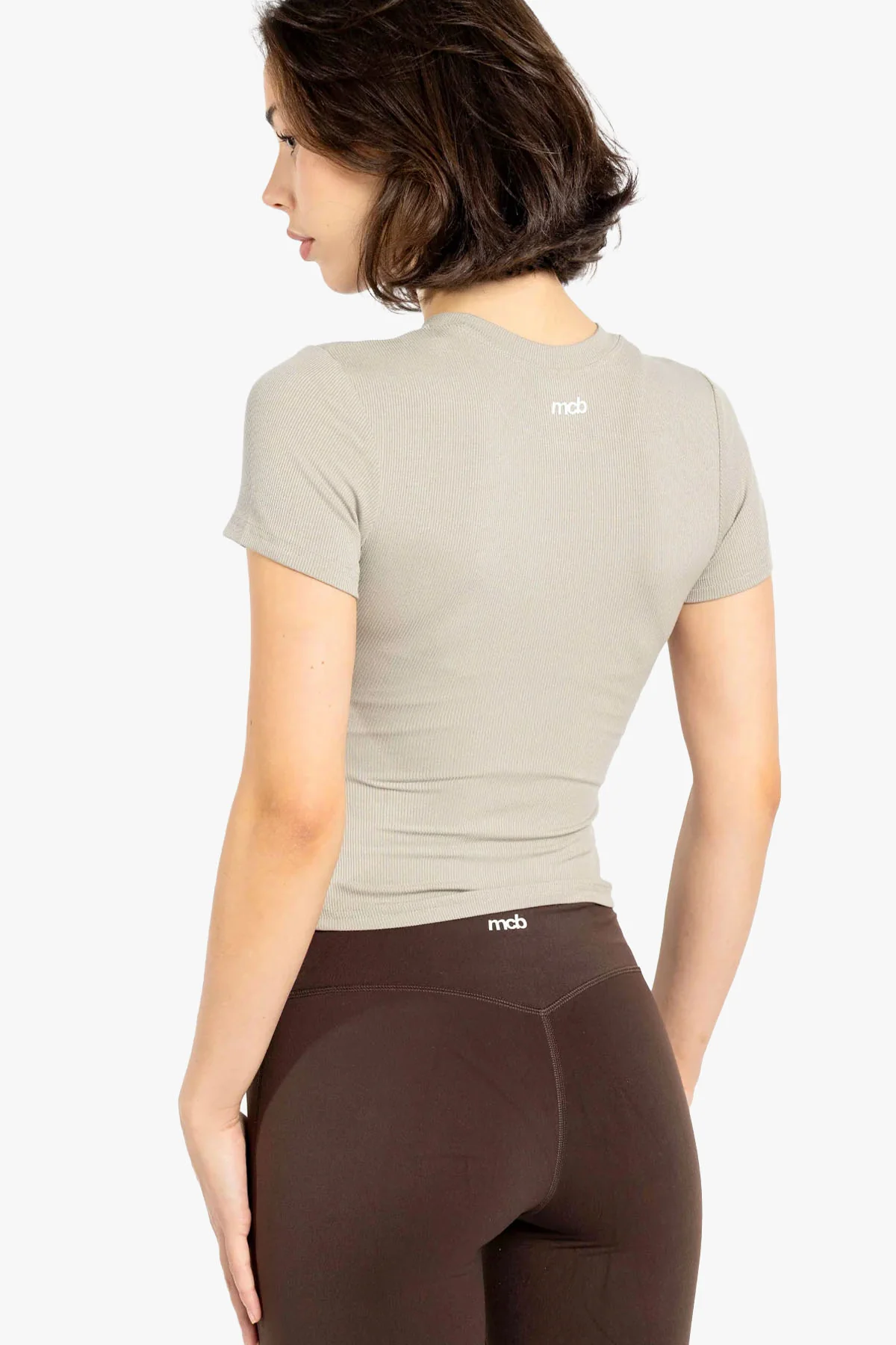 Ribbed Cropped Tee - Image 2