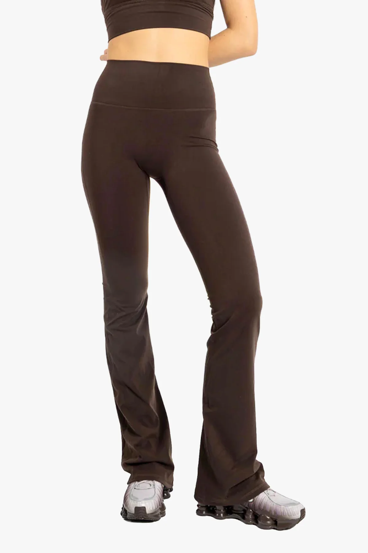 Flare tights Brown Long - Image 2