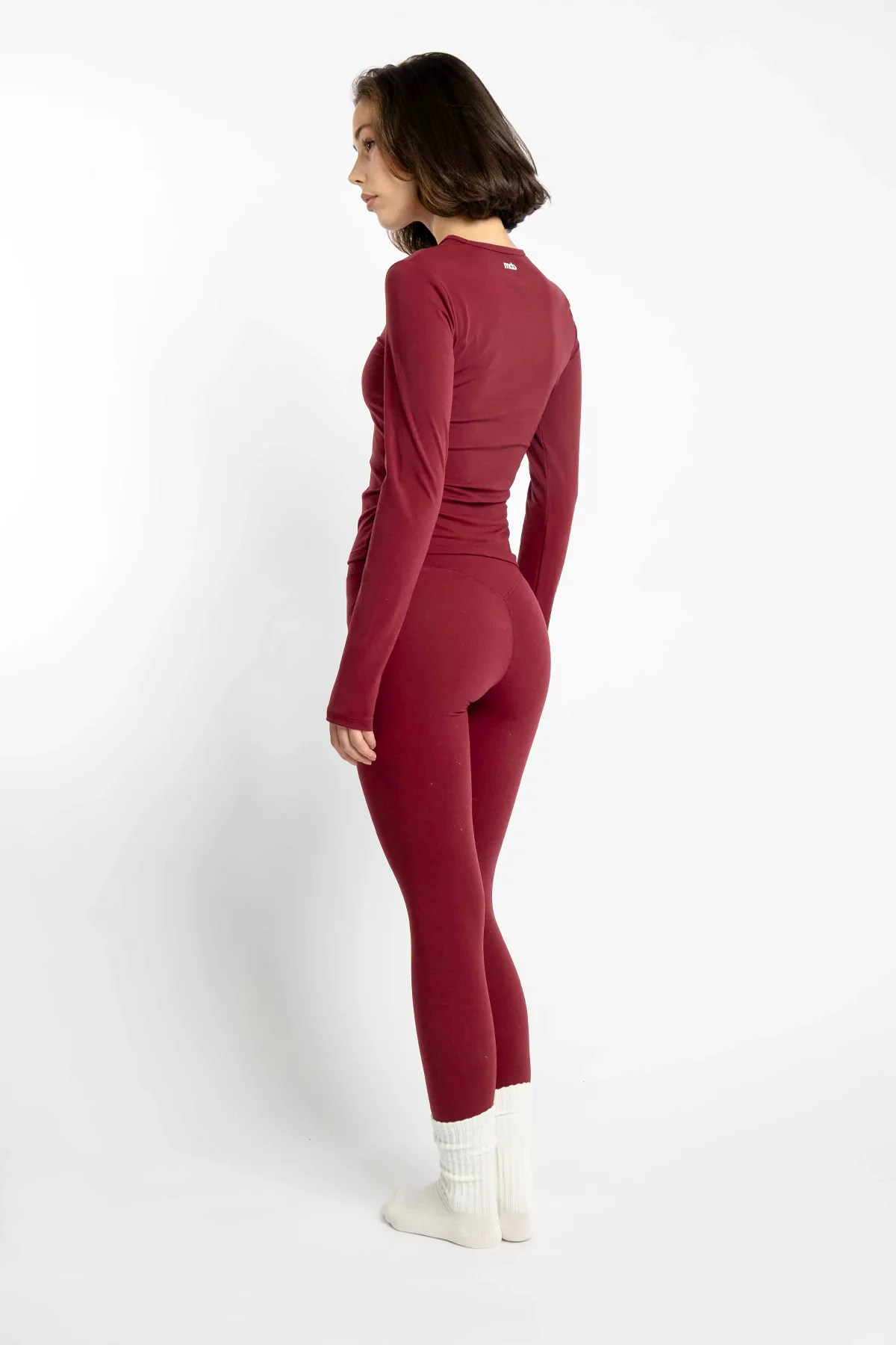 Base tights Burgundy - Image 5