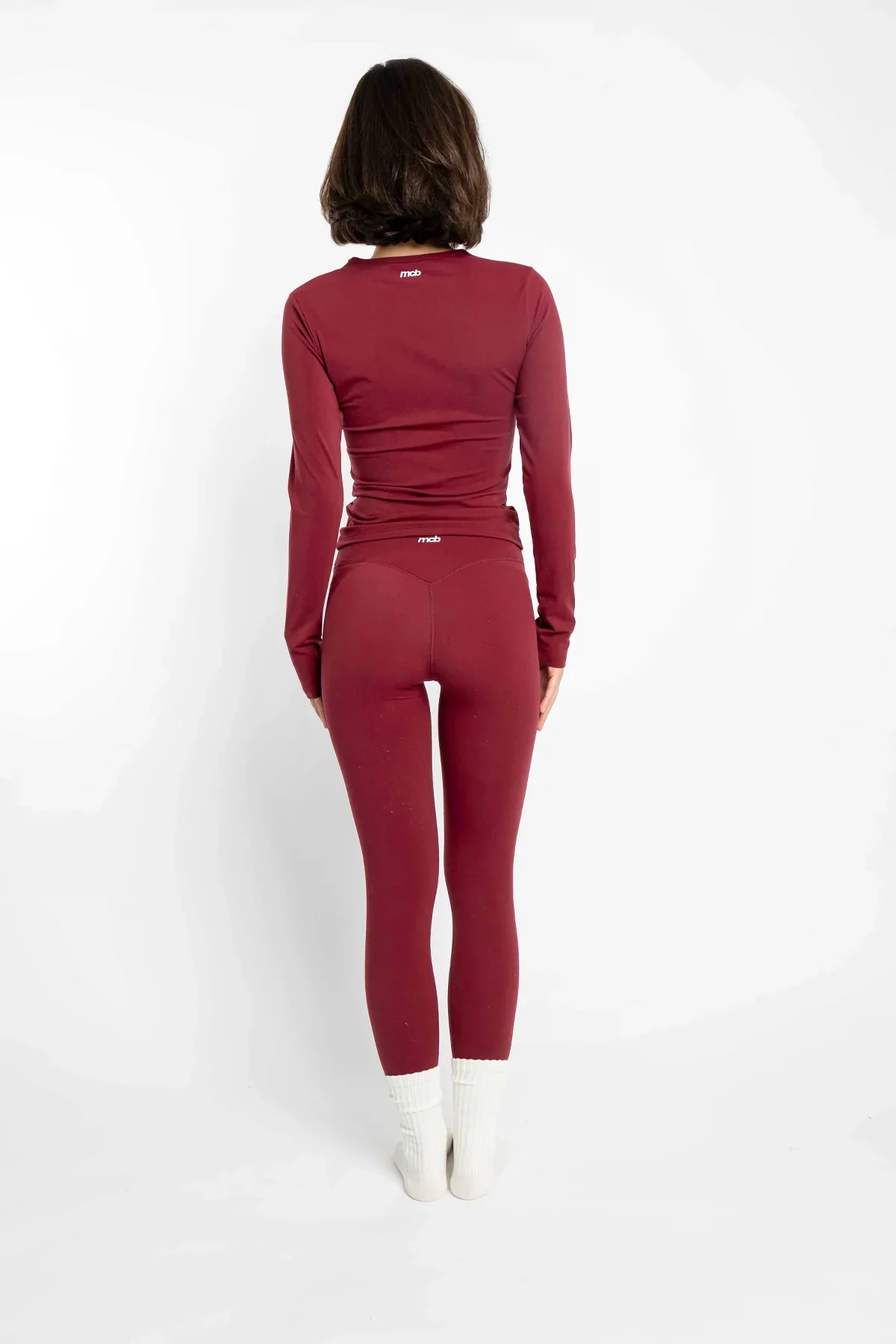 Base tights Burgundy - Image 6