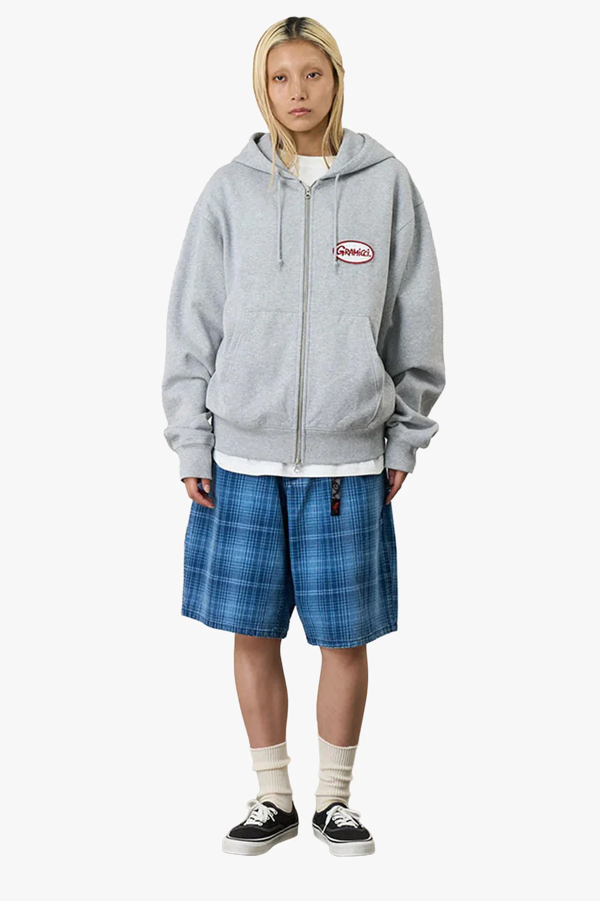 OVAL PATCH ZIP HOODED SWEATSHIRT - Image 3