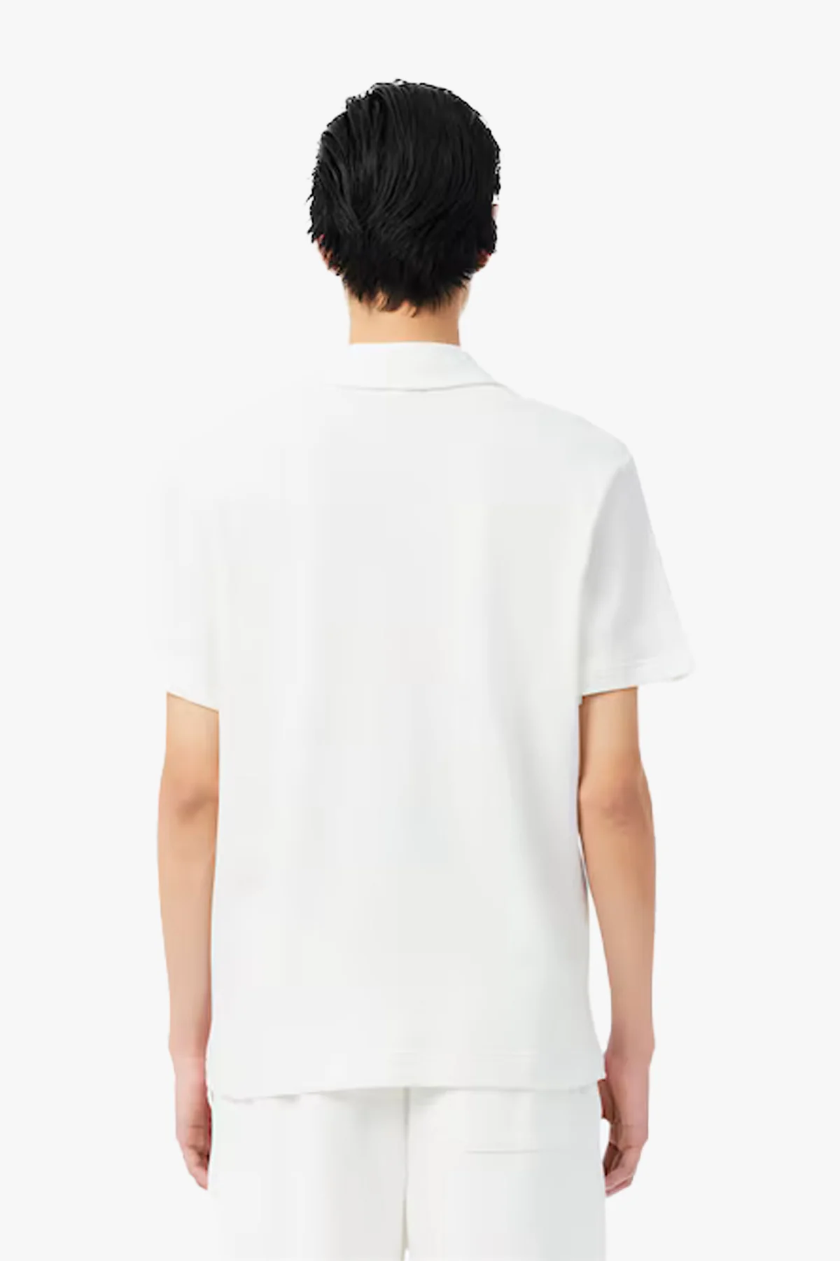 CLASSIC FIT TEXTURED JERSEY OPEN NECK POLO - Image 4