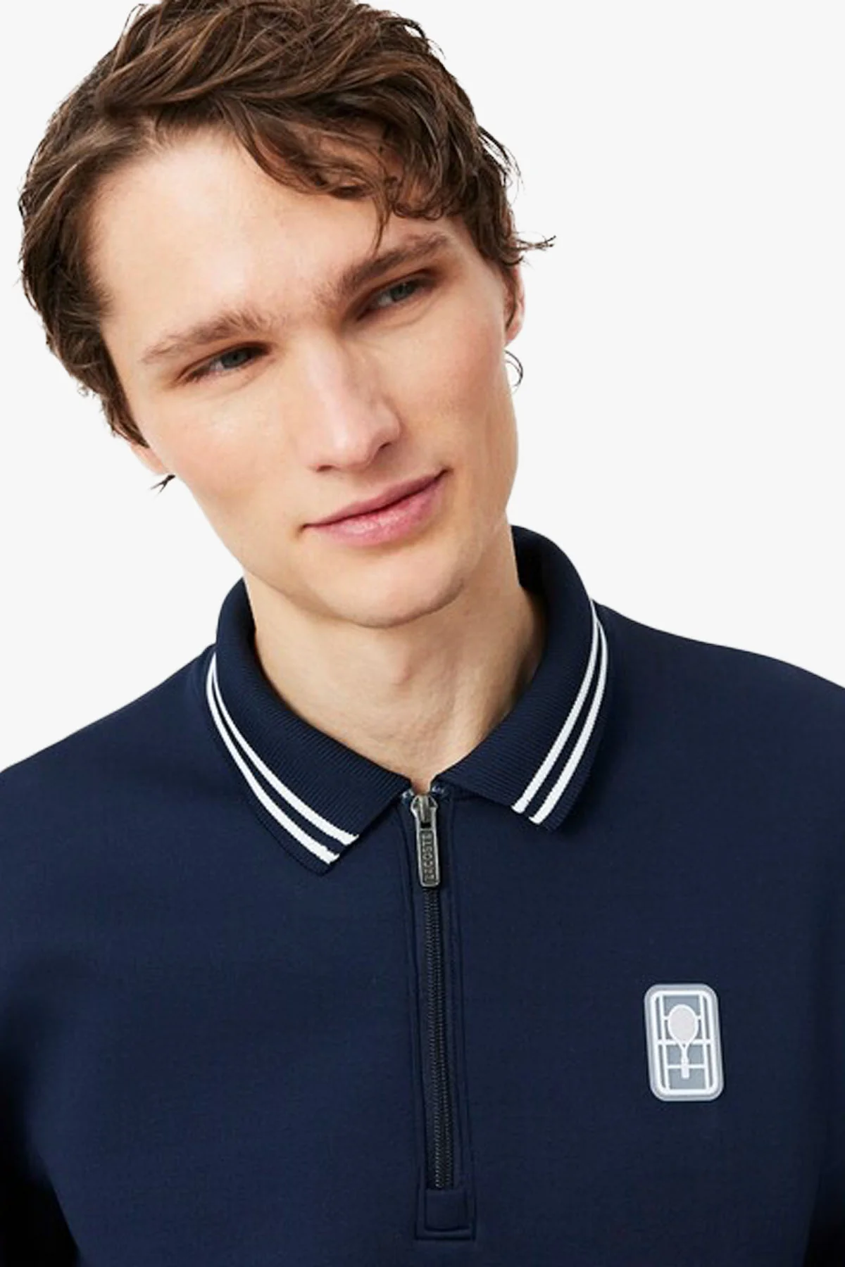 HERITAGE QUARTER ZIP BADGE SWEATSHIRT - Image 3