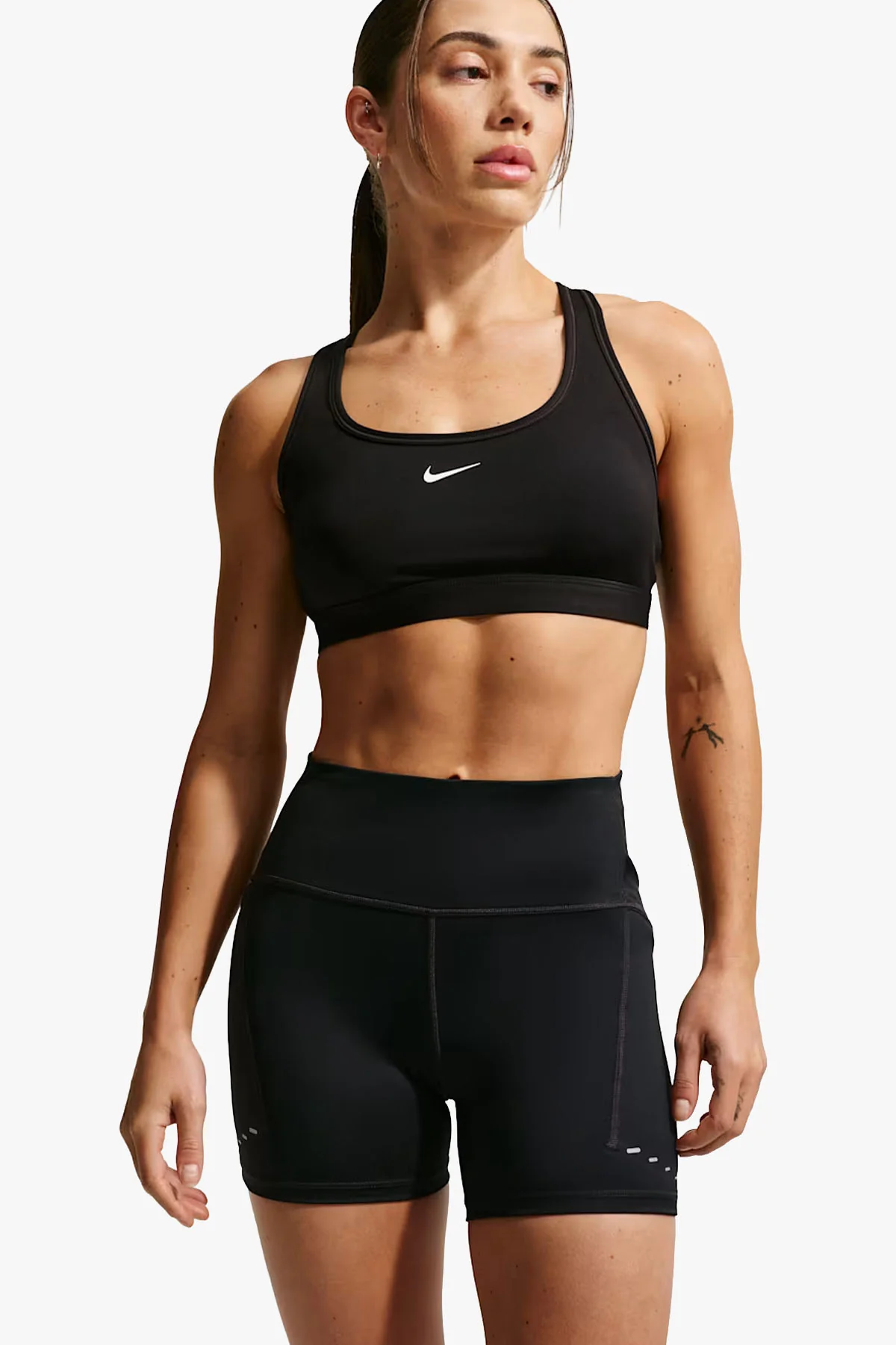 Swift High-Waisted 4" Tight Running Shorts with Pockets
