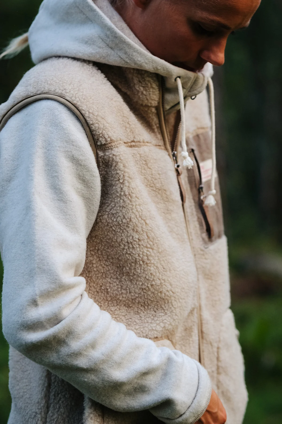 Women's Heroes Wool Fleece Vest - Image 3