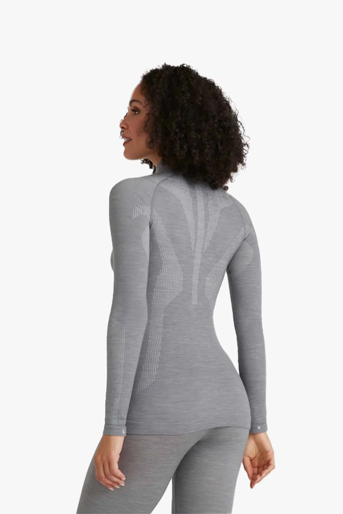 Women long sleeve Half-Zip Wool-Tech - Image 2