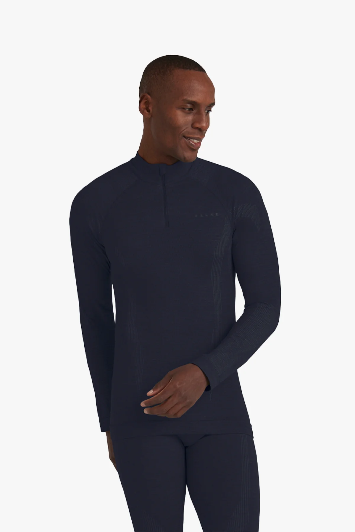 Men Long sleeve Half-Zip Wool-Tech Space Blue - Image 2